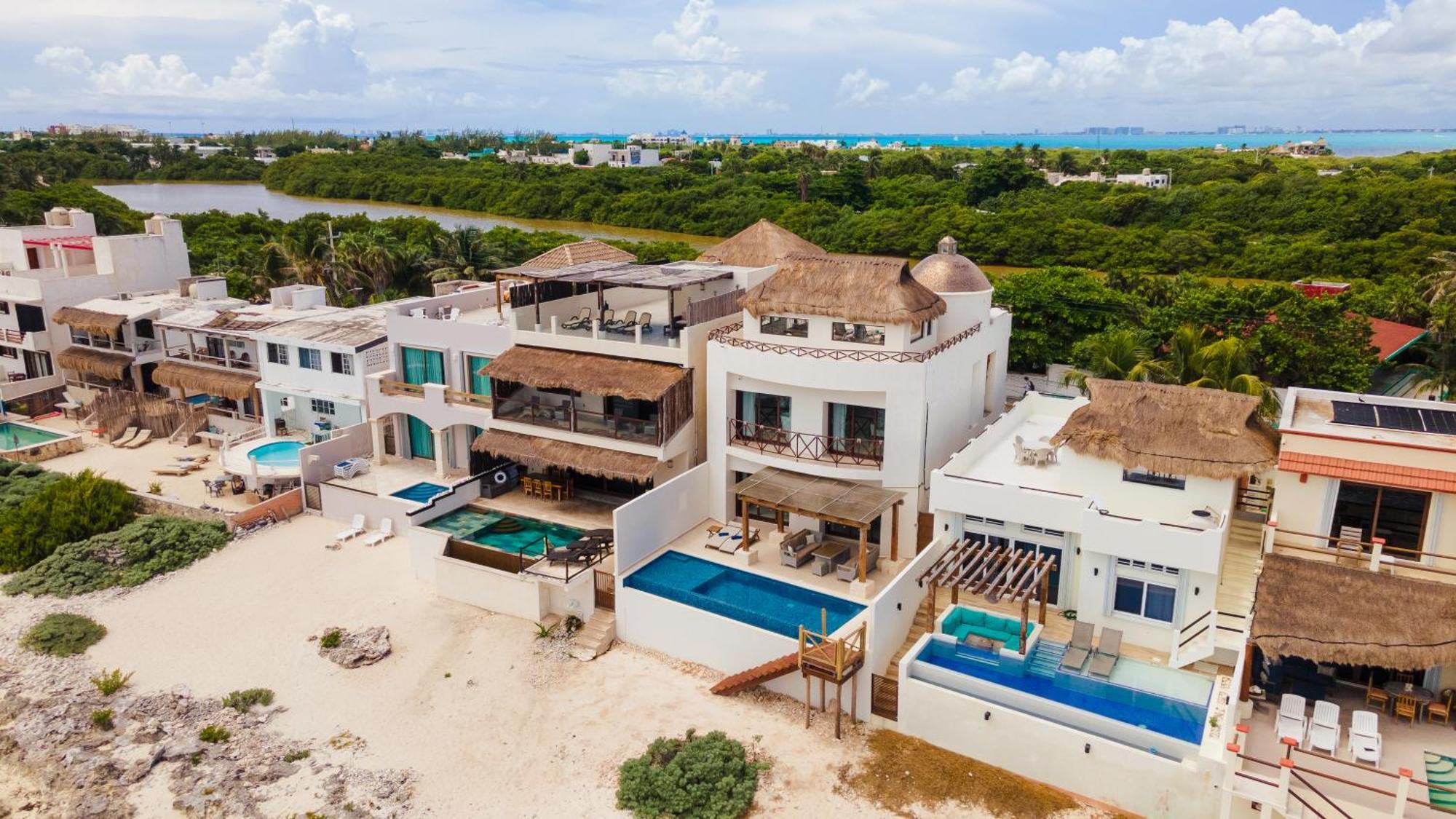 Casa Javi- Ocean Front Located Mid Isla Mujeres Villa Eksteriør bilde