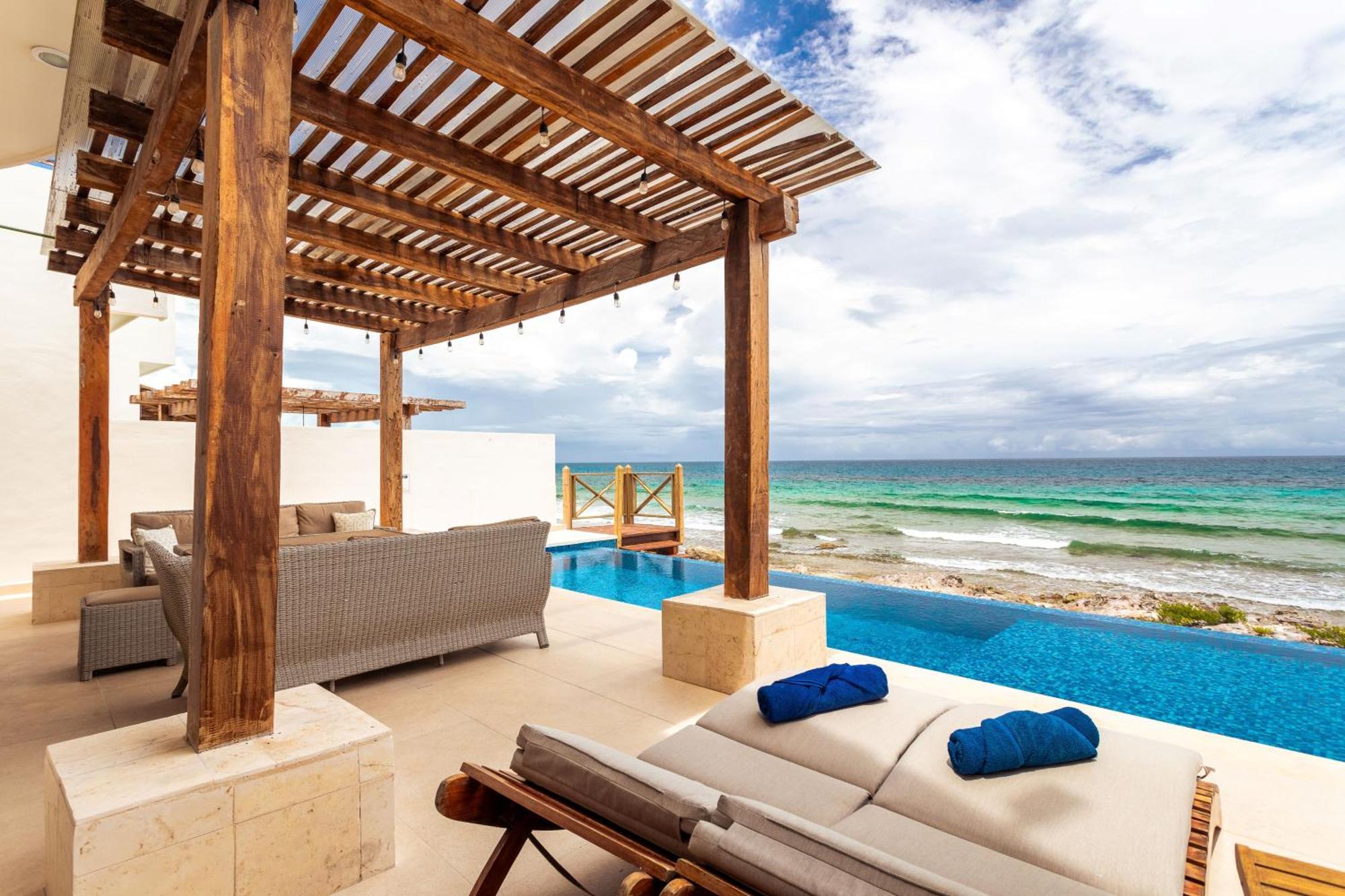 Casa Javi- Ocean Front Located Mid Isla Mujeres Villa Eksteriør bilde