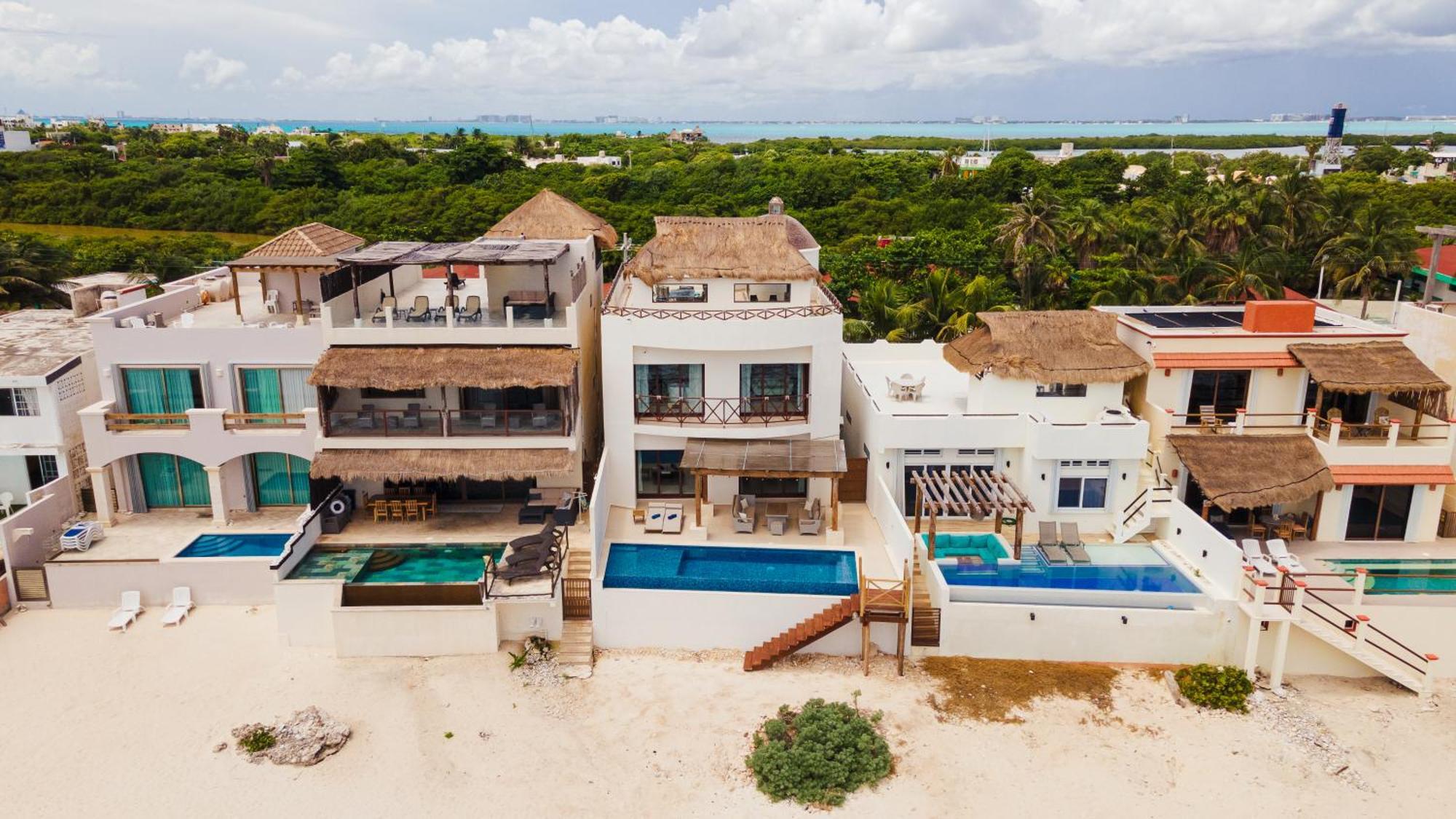 Casa Javi- Ocean Front Located Mid Isla Mujeres Villa Eksteriør bilde