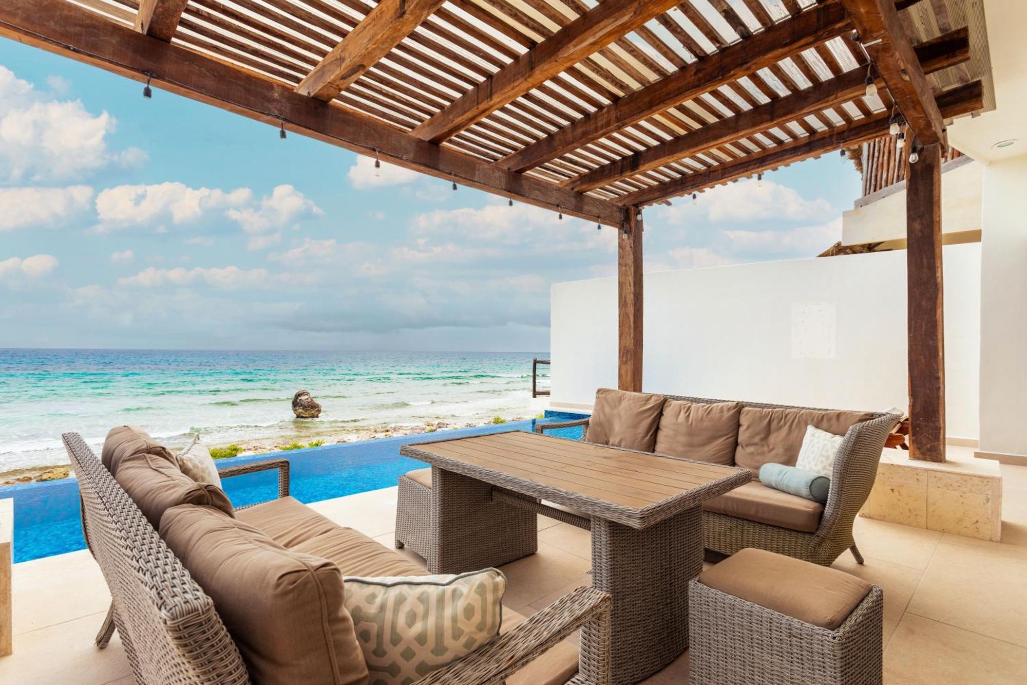 Casa Javi- Ocean Front Located Mid Isla Mujeres Villa Eksteriør bilde